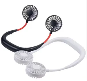 Sports portable lazy neck fan Outdoor USB small fan super long life charging silent neck fan