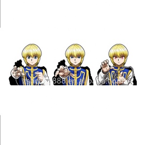 Autocollant de mouvement <span class=keywords><strong>Hunter</strong></span> <span class=keywords><strong>X</strong></span> <span class=keywords><strong>Hunter</strong></span> Kurapika, 1 pièce, décor étanche, dessin animé, <span class=keywords><strong>Manga</strong></span>, pour ordinateur portable, voiture, Art mural, nouveau design - Product Image 1