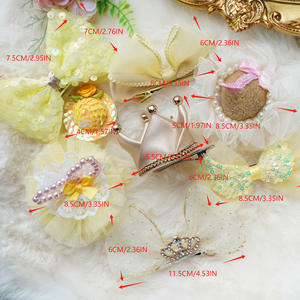 Accesorios para el Cabello de Mascotas, Gatos y Perros, Lindo Lazo para el Cabello de Princesa, Amarillo, Marzis, Yorkshire, FJ007 - Product Image 4