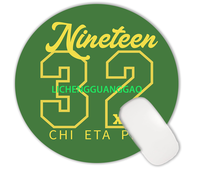 Kız Öğrenci Yurdu Mouse Pad'i Phi Delta Kappa Ulusal Kız Öğrenci Yurdu Yüksek Kaliteli Yuvarlaklık Rahat Özel Kauçuk Mouse Pad Ofis İçin