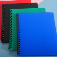 Classeur à anneaux multi-poches en plastique PP, classeur à spirales rechargeable, livres de présentation transparents, format A4, 23 trous, classeur transparent pour documents