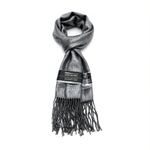 Sciarpa in Lana Alphabeta Lunga Tinta in Tinta Unita per Adulti Lavorata a Mano - Product Image 1