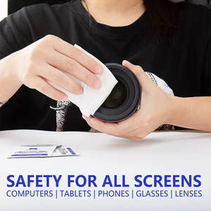 Toptan cep telefonu mendil ekran koruyucu optik <span class=keywords><strong>Lens</strong></span> camı mendil ıslak kağıt temizleme ıslak mendiller için gözlük
