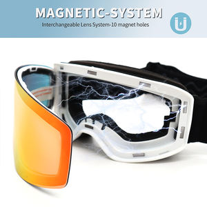 怡佳光学儿童滑雪护目镜磁性镜片定制标志男童女童青少年OTG眼镜防雾儿童滑雪板护目镜 - Product Image 3