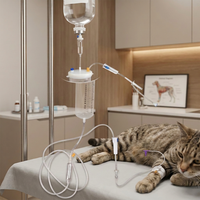 Pot d'infusion pour animaux de compagnie de 150 ml, ensemble de bouteilles suspendues pour perfusion, consommables pour hôpitaux et cliniques, animaux vétérinaires, chiens et chats, animaux mécaniques