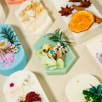 Comprimés de cire parfumée suspendus de longue durée pour décoration intérieure de fleurs séchées faites à la main