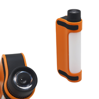 Batteriebetriebene Tragbare Arbeitsleuchte mit LED-Taschenlampe Oben, SMD-Seitenlaterne, Powerbank-Anzeige und Klapphaken