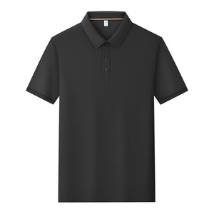 Promotional Polo Shirt Solid Color Polyester Breathable Daily Wear 205g Short Sleeve Men's Work Shirt - Product Image 4