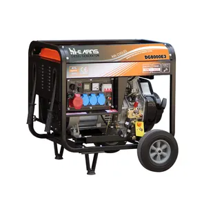 Hi-earns brand Genuine 6kw 380V portable Combination of socket diesel generators