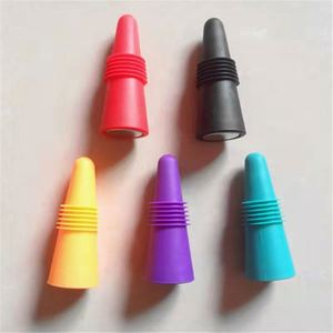 Bouchon de bouteille de vin en silicone créatif en forme de cône, réutilisable, à vide, pour la maison et la cuisine - Product Image 3