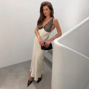 Abito Elegante da Donna Slim-fit di Alta Gamma con Pizzo Stile Francese Nuovo per l'Estate 2026 - Product Image 2