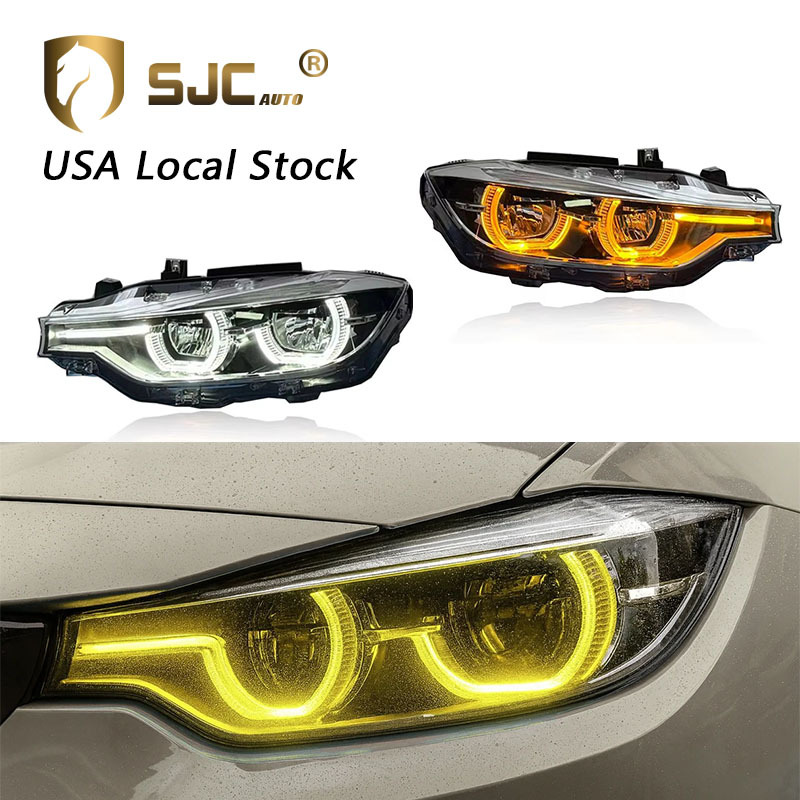 Sjc Auto Car Accessories For BMW 3 Series F30 F35 2013-2015 Upgrade V3 Silver Yellow White Amber