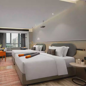 3 Star Hotel Project Furniture Customized Single Twin King <b>Queen</b> <b>Size</b> Wooden <b>Bed</b> <b>Frame</b> with Headboards Mattress & Nightstands - Product Image 6