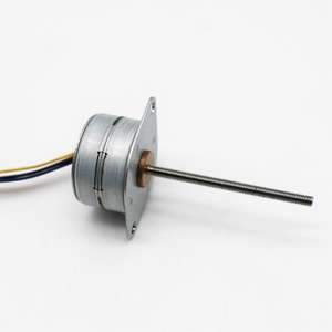 Moteur pas à pas miniature Kech 25by26 M3 2 phases 4 fils DC à montage traversant - Product Image 1