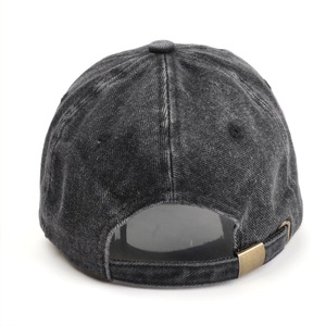 Casquette de baseball en denim délavé avec broderie Nyc, chapeau unisexe à la mode pour hommes et femmes - Product Image 4