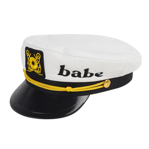 Chapeau de Capitaine Nautique Mignon pour Mariée, Accessoire de Fête de Mariage et Enterrement de Vie de Jeune Fille, en Polyester Coton, 58cm – Vente Chaude - Product Image 3