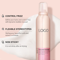 Vente en gros de mousse pour cheveux mousse coiffante marque privée mousse brillante pour boucles de cheveux sans écaillage pour femmes
