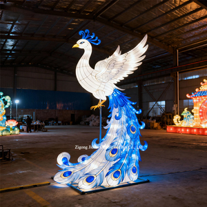 Lớn vuông con công đèn lồng tinh tế Led trang trí nội thất cho tốt nghiệp trở lại trường học Vườn lễ hội & triển lãm văn hóa - Product Image 3