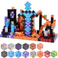 Bloques de Construcción Magnéticos de Plástico Personalizables de 2CM, Dimensiones 2x2x2cm. No dude en proporcionar su diseño para la impresión directa.