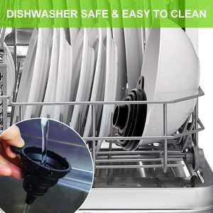 Ensemble d'entonnoirs de cuisine en silicone, accessoires de cuisine, entonnoirs pliables en silicone pour remplir les bouteilles d'eau et les liquides - Product Image 6