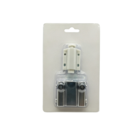Loquet magnétique tactile à ouverture par poussée pour porte vitrée simple OEM avec charnières pivotantes chromées et poignée – Ensemble complet