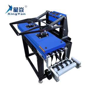 Placas de calentamiento dobles industriales de fábrica Xingyan 25*100 Cordón de transferencia de gran formato máquina de prensa de calor plancha <span class=keywords><strong>subli</strong></span> macion - Product Image 1