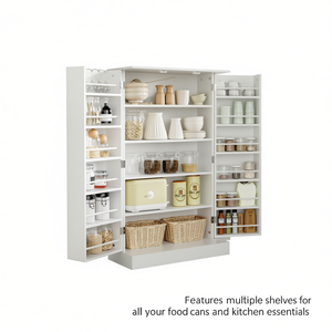 Armario de Almacenamiento para Cocina con Múltiples Estantes para Latas de Alimentos y Artículos Esenciales de Cocina, Diseño Moderno en MDF - Product Image 1