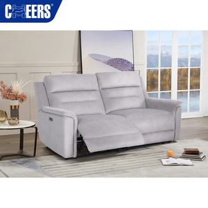 MANWAH CHEERS Canapé d'angle en tissu de luxe européen 2 places, ensemble de meubles modernes pour salon, fauteuil inclinable - Product Image 1