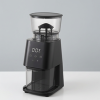 Moulin à café expresso numérique automatique à écran tactile avec meule conique en acier inoxydable, capacité de 130 g, pour usage domestique