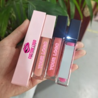 Huiles à lèvres liquides LED 7ML en gros, véganes, imperméables, brillants à lèvres, baumes à lèvres à marque privée avec miroir