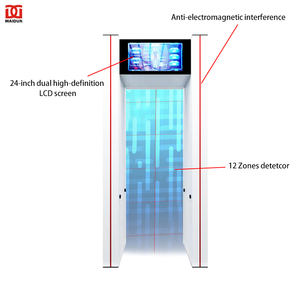 MAIDUN 800G PVC 소재 공항 보안 스크리닝 학교 휴대용 아치 멀티 존 휴대 전화 금속 탐지기를 통해 산책 - Product Image 3