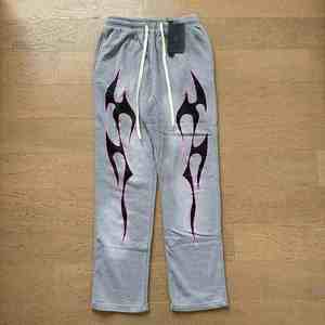 <span class=keywords><strong>Pantaloni</strong></span> elasticizzati larghi da <span class=keywords><strong>uomo</strong></span> in cotone 100% stampa 3D Hell Star Hip Hop Designer <span class=keywords><strong>di</strong></span> <span class=keywords><strong>marca</strong></span> Casual da jogging retrò - Product Image 4