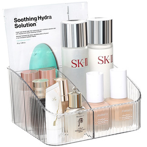 Boîte de rangement cosmétique en acrylique, organisateur de bureau pour produits de maquillage et de soins de la peau, design haut de gamme - Product Image 2