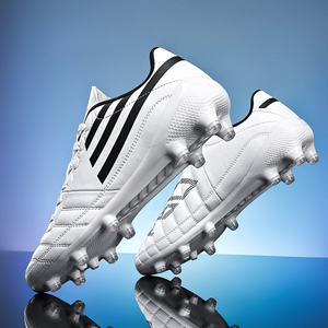 Chaussures de football en salle pour hommes, tige en maille respirante, semelle en caoutchouc antidérapante, semelle extérieure plate, adaptées à la pratique du <span class=keywords><strong>futsal</strong></span> - Product Image 4