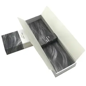 Groothandel Op Maat Print Luxe Pruikdozen Bundel Haarverlenging Verpakkingsdoos Voor Haarspeld Cadeau
