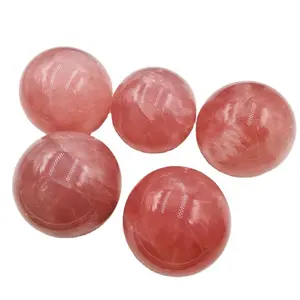 natural top quality pink crystal ball healing sphere rose quartz sphere for home decoration