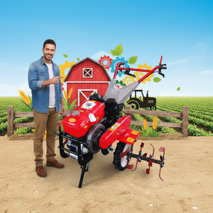 Compact Power Tiller for Home Garden & Small Farm | Easy-to-Operate Gasoline <b>Cultivator</b> for Soil Aeration and Weeding - Product Image 1