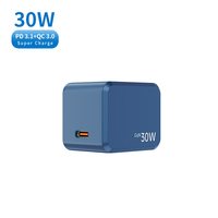 NIUBAILE 30W GaN PD3.1 Pengisi Daya Cepat + Kabel Data 1.8m Desain Lipat Tahan Api OTP Arus Berlebih Bersertifikasi CE/FCC