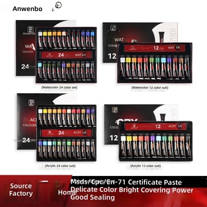 25ml Acrylfarben-Tuben 24 6 Farben Acrylfarben Pintura Sneaker Individualisierung Stoff-Kunstbedarf - Product Image 2