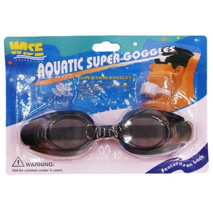 Mise Aquatic Super Goggles Gafas de natación azules con tapones para los oídos y clip para la nariz para adultos unisex - Product Image 4