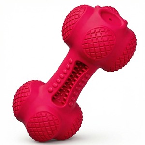 Juguete Masticable para Perros Personalizable con Sonido, Ecológico, en Forma de Hueso, de Lujo y Casual, Resistente a Mordidas, de Goma, para Limpieza Dental - Product Image 1