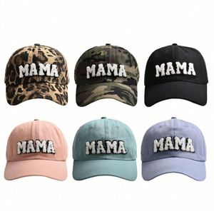 Gorra de Béisbol con Estampado de Leopardo en Tela Lavada, Camuflaje y Logotipo Bordado - Product Image 2