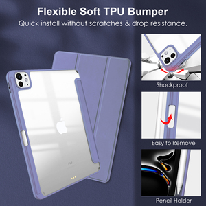 Funda Junchi B04B 2025 Creator <span class=keywords><strong>Pro</strong></span> para <span class=keywords><strong>iPad</strong></span> <span class=keywords><strong>Pro</strong></span> de 13 Pulgadas, Pantalla Acrílica Premium, Parte Trasera con Calidad de Estudio, Magnética, Precisa, con Función de Reposo y Soporte para Lápiz - Product Image 6