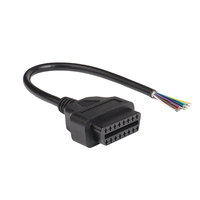 16-Pin Weibliches Kupfer-Verbindungskabel ELM327 Verlängerungskabel OBD2-Kabel 16-adrig Anpassbare Länge