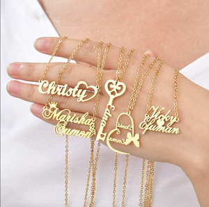 Collana Personalizzata con Segno Zodiacale e Nome della Costellazione, Ciondolo in Acciaio Inossidabile Placcato Oro 18K, Catena Personalizzata - Product Image 3
