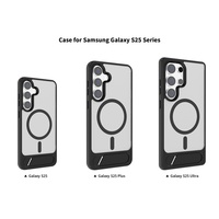 Multifonction de luxe pour Samsung S25 Plus Ultra Armure Magnétique Antichoc Incliné Flipping Bracket Stand Phone Case Cover