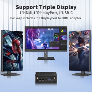 คอมพิวเตอร์ตั้งโต๊ะขนาดเล็ก VX12 Intel Core I9 12900H สำหรับโฮมเธียเตอร์ 8K HTPC เกมมิ่ง พร้อม Windows 11 Pro สำหรับใช้ในบ้านและสำนักงาน ขายส่งแบบ OEM - Product Image 3