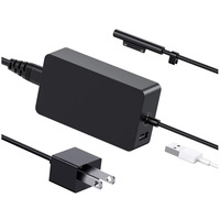Adaptateur secteur noir 65W pour Microsoft Surface Pro 3/4/5/6/7/8 Chargeur d'usine