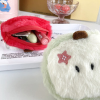 Dompet Boneka Apel Hijau Kartun Grosir, Gantungan Kunci Tas Apel Merah Lucu, Liontin Gantungan Kunci Buah Kreatif, Hadiah Anak-Anak