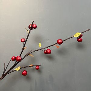 Nouvelle Décoration de Table de Salon pour le Nouvel An : Faux Fruit de Grenade Artificiel, Composition Florale, Ornement de <span class=keywords><strong>Branche</strong></span> de Fruit Haute - Product Image 1